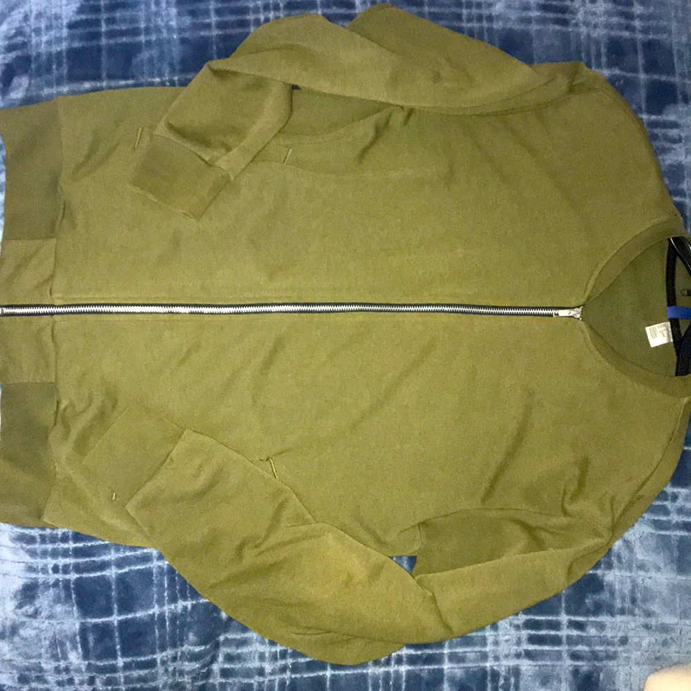 Olive Green Zip Up